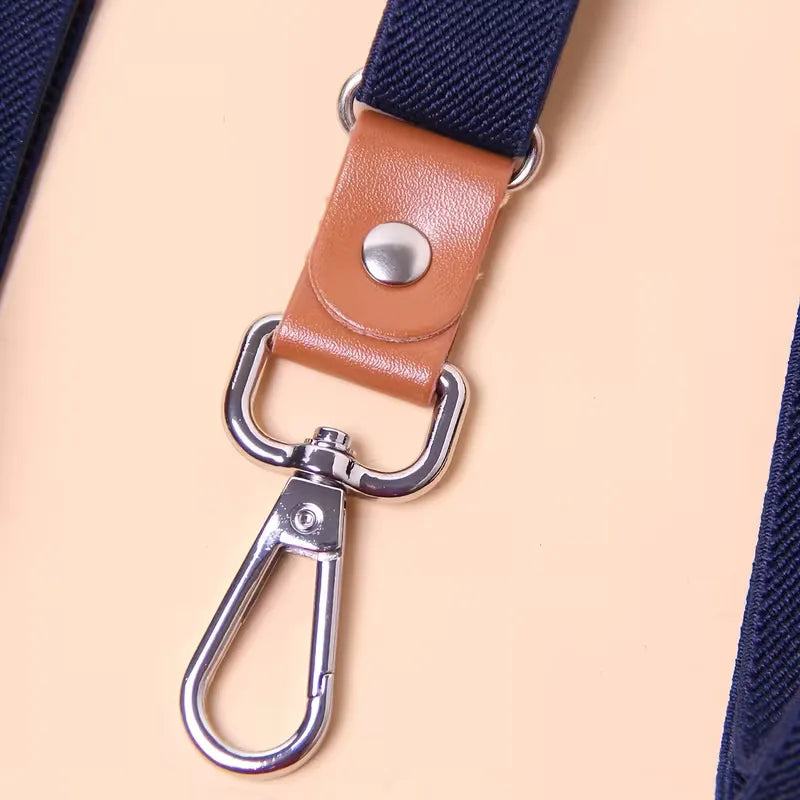Braces with Leather Detail