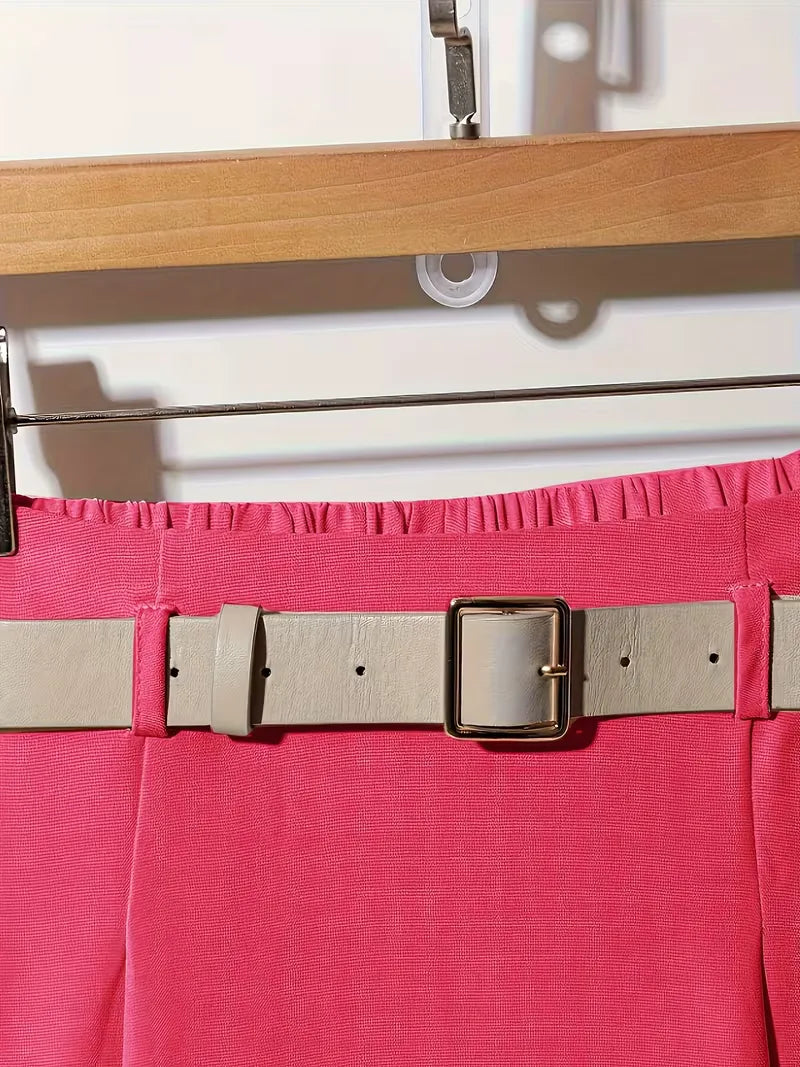 Pleated Skirt with High Waist