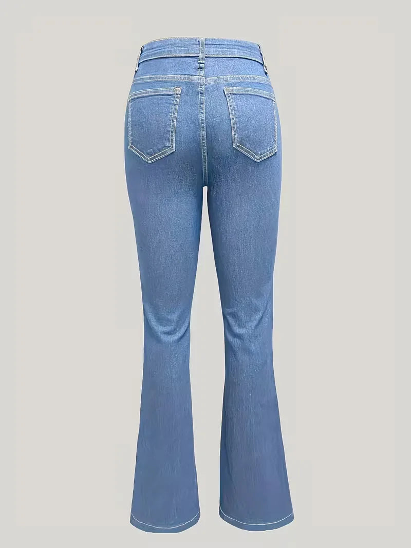 Flared jeans with high waist