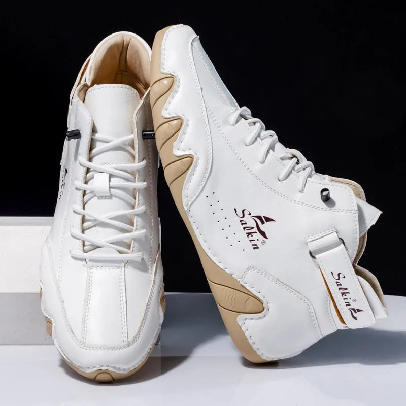 High Orthopaedic Sneakers with Velcro Fastening