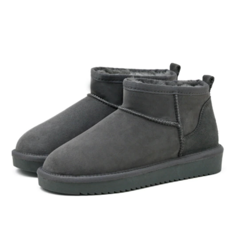 Short boots with soft faux fur lining