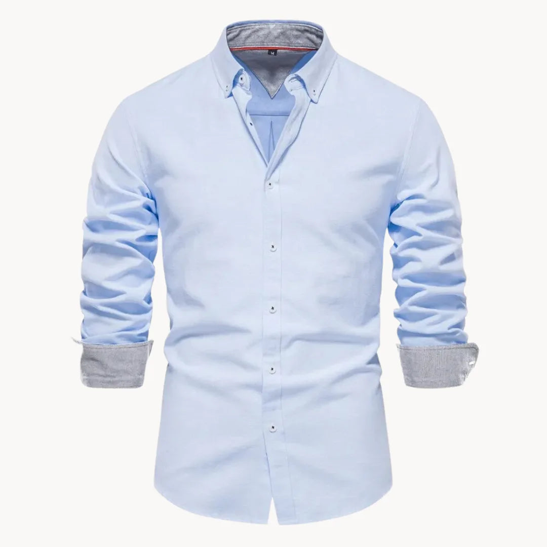 Hugo | Shirt with Button-Down Collar and Long Sleeves
