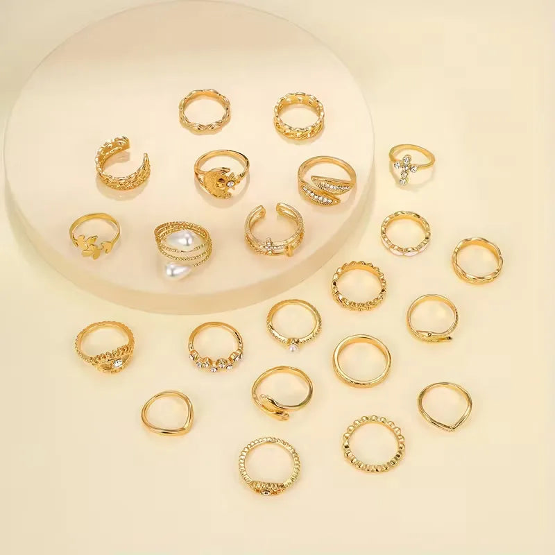 Set of 22 Vintage Rings