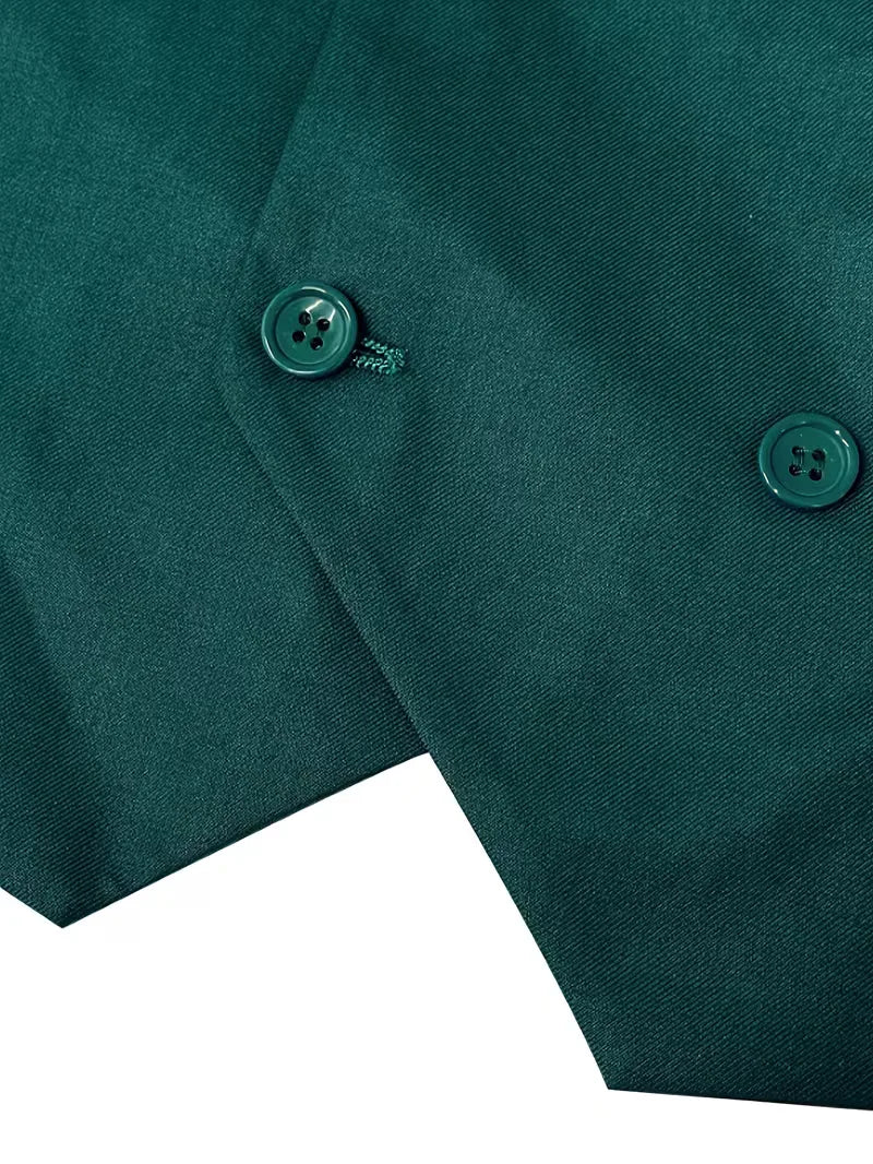 Three-piece slim fit suit