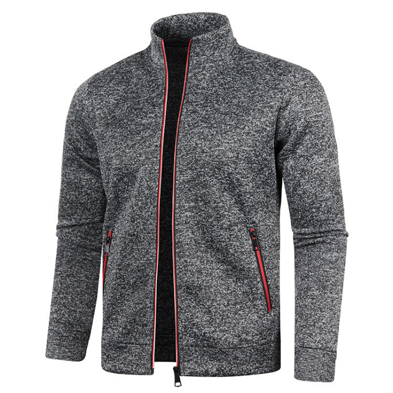 Christian | Windproof men's gilet with pockets and stand-up collar