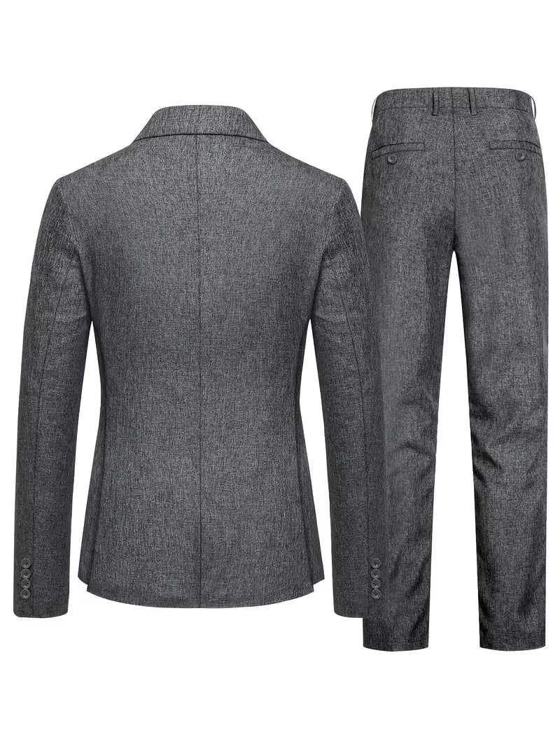 Suit with Slim Fit and Long Sleeves