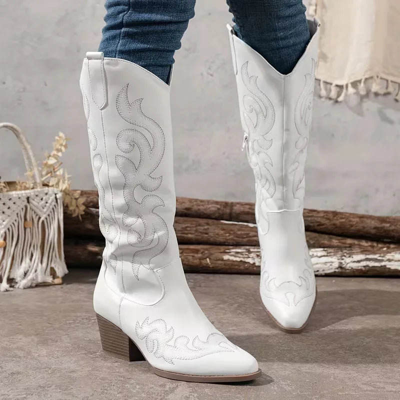 Cowboy Boots with Embroidery