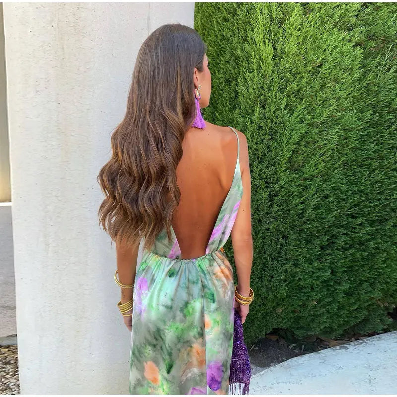 Femke | Elegant Long Dress with Open Back