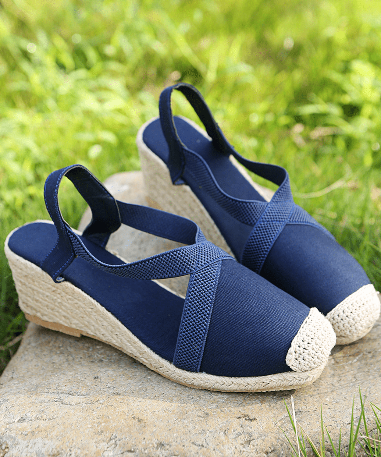 Fenne | Ankle Strap Canvas Espadrilles