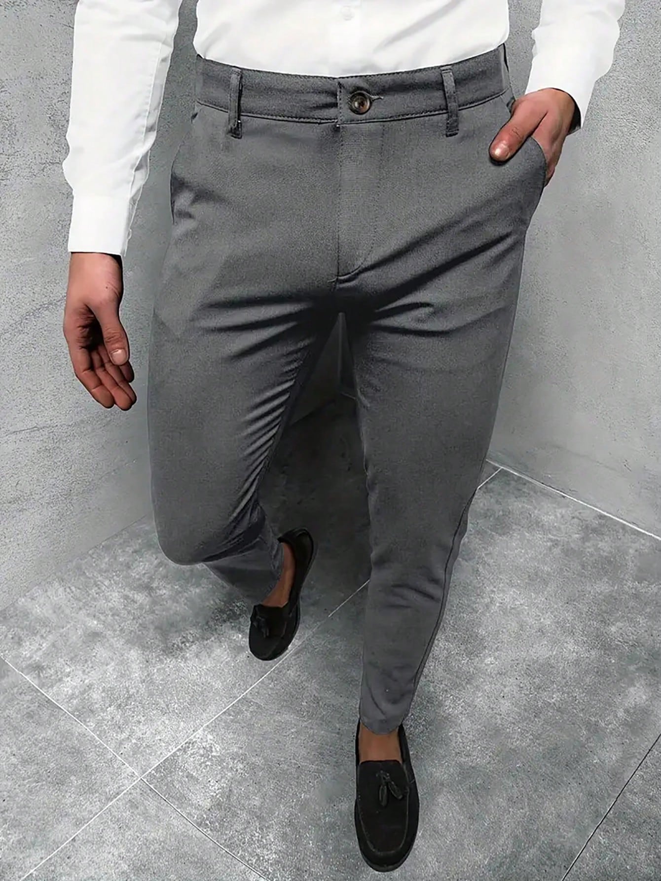 Jasper | Plain-coloured men's trousers for casual business trips