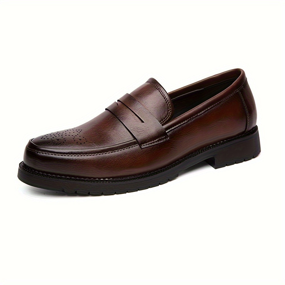 Jasper | Men's Penny Loafers with Brogue Details