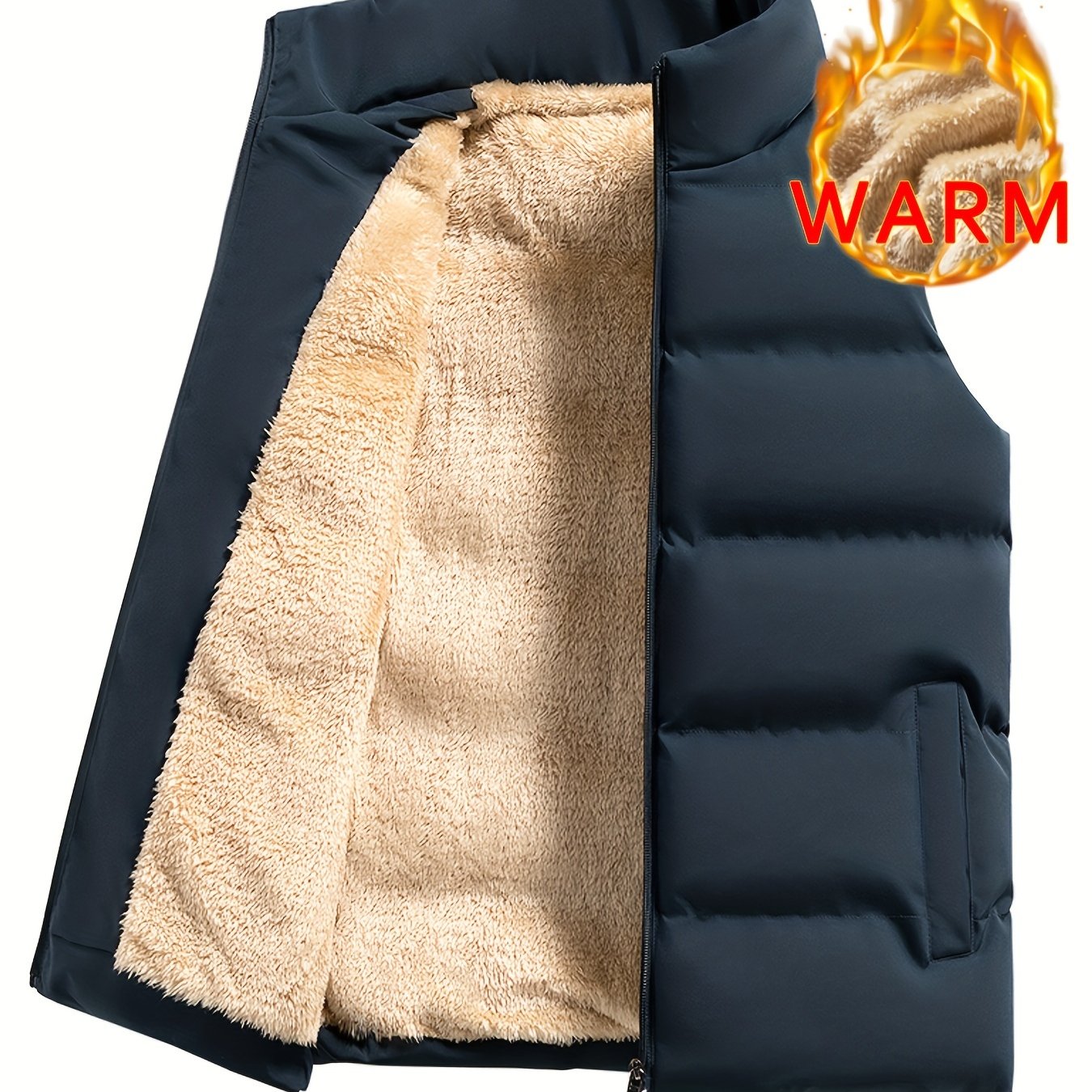 Lars | Warm fleece winter gilet for men