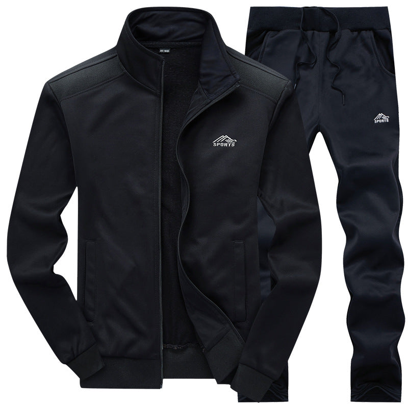 Liam | Fleece-lined men's tracksuit with collar