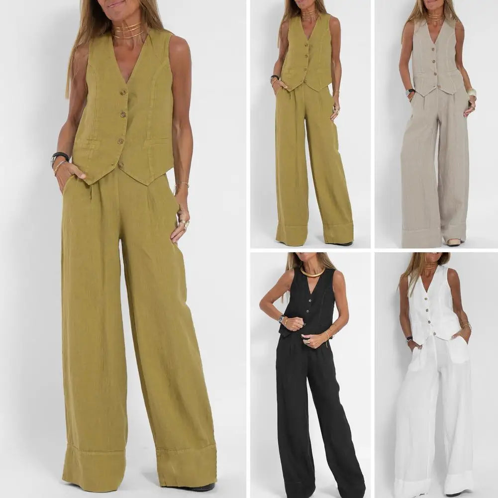 Loïs | Stylish Loose Set (Cardigan + Trousers)