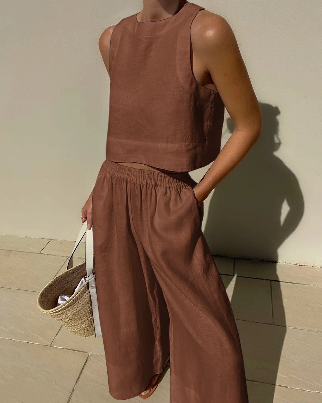 Luna | Two-Piece Linen Set for Women