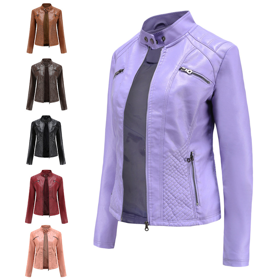 Luna | Refined Leather Jacket for Women