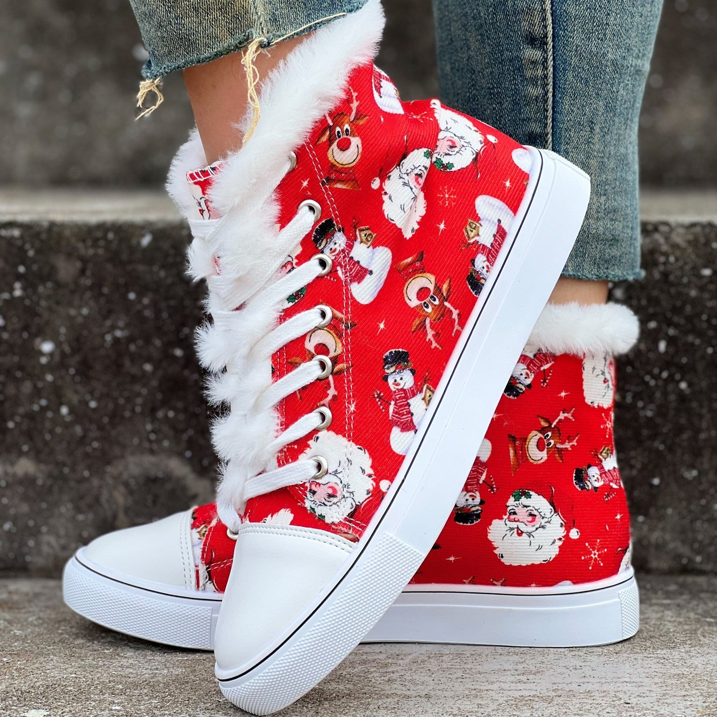Naomi | Christmas Sneakers for Women with Fleece Lining