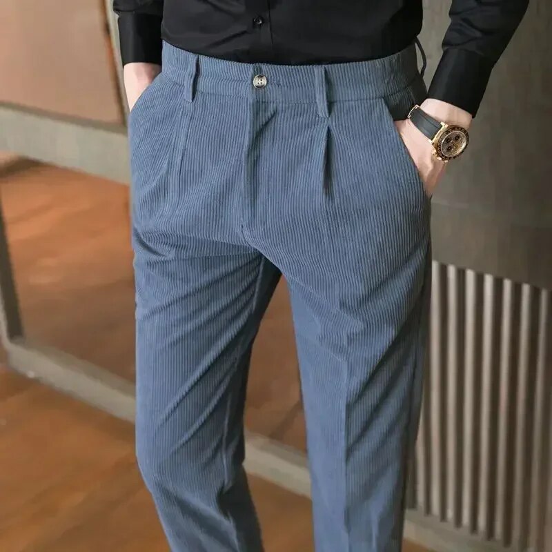 Pierre | Slim Fit Corduroy Trousers