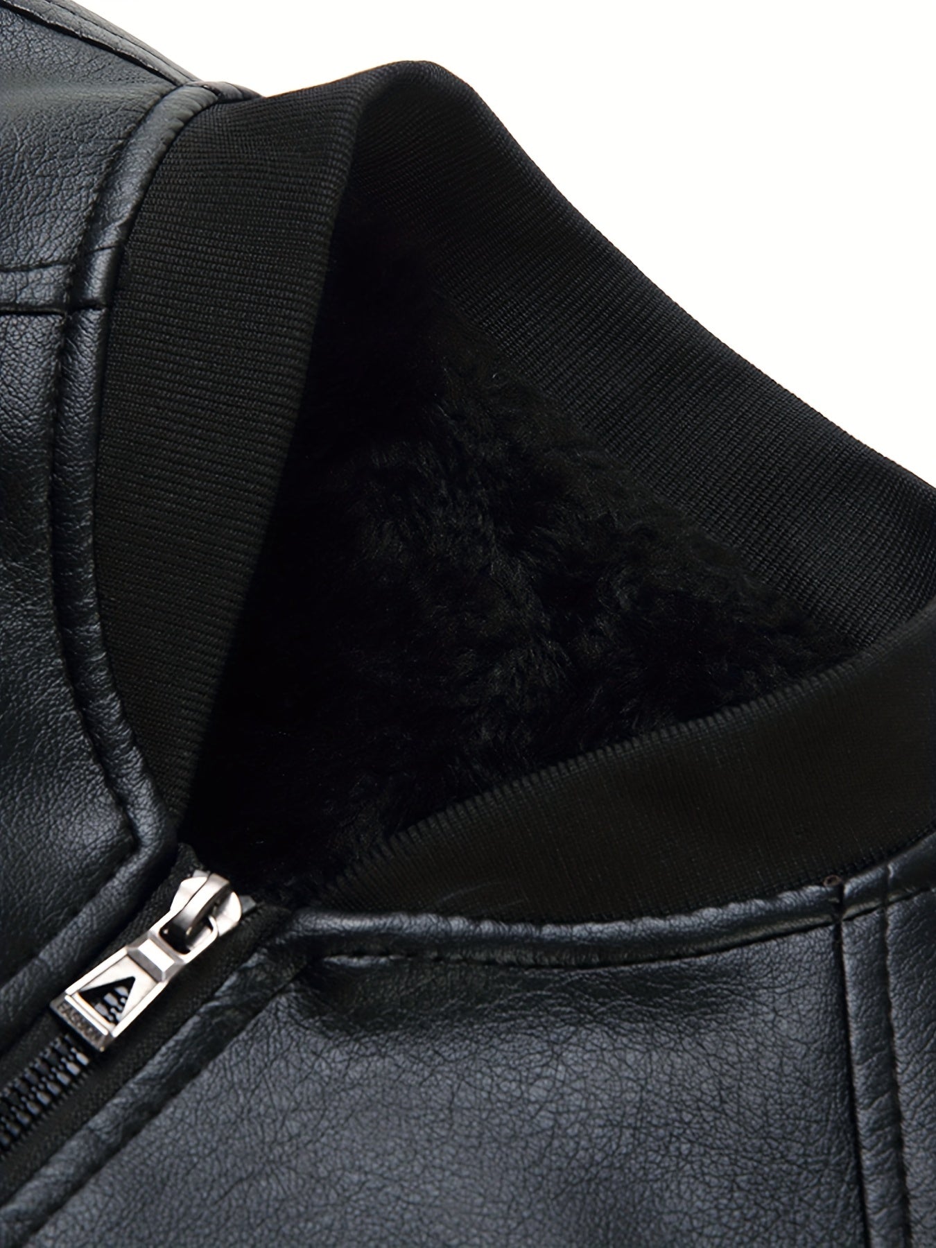 Piet | Classic Design PU Jacket in Solid Colour