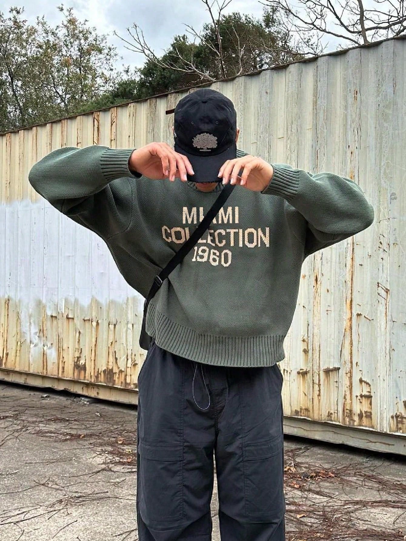 Sem | Men's American street style knitted jumper with round neck