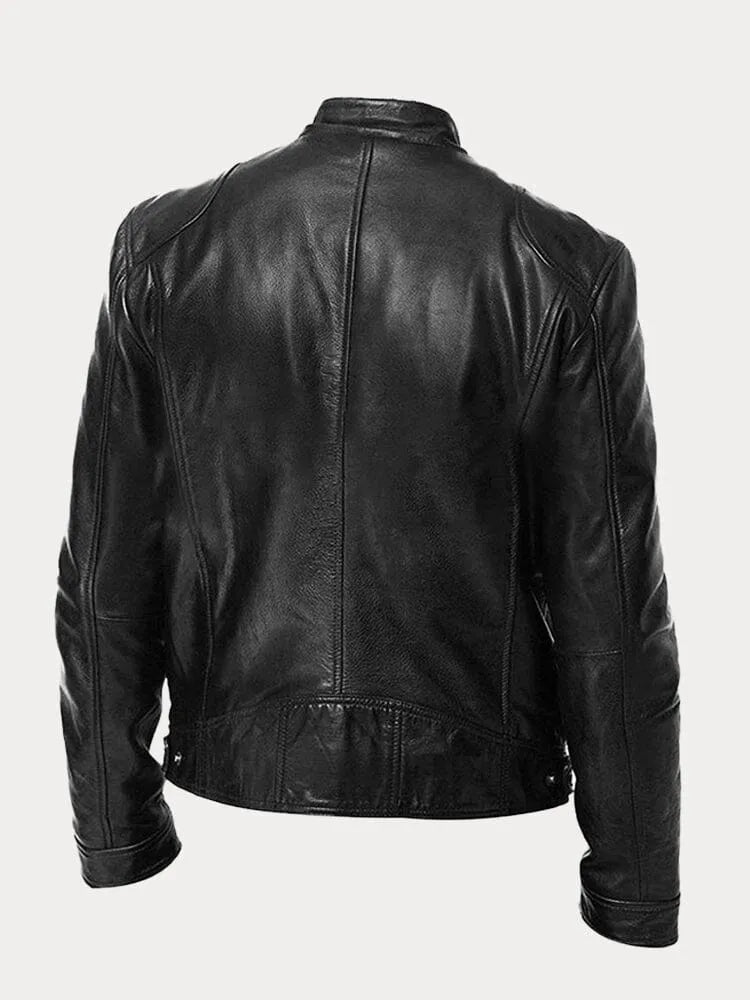 Sven | Stylish Leather Biker Jacket in Multiple Colours