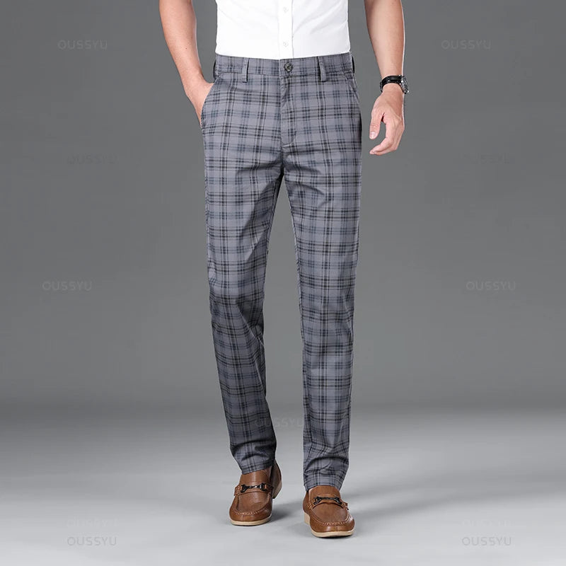 Thijs | Classic Checked Men's Trousers