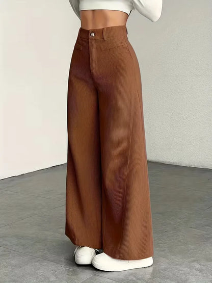Wide Leg Trousers with High Waist