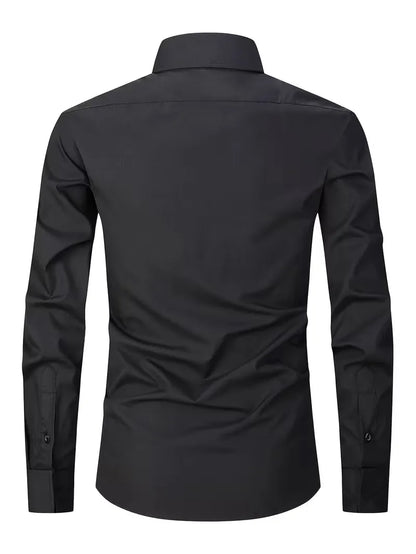 Smart shirt with mandarin collar