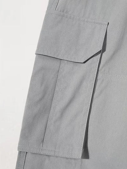 Cargo trousers with flap pockets