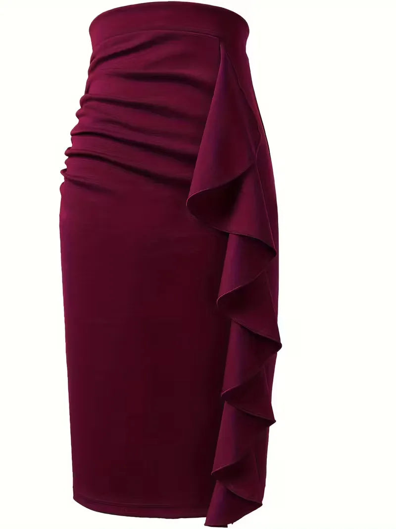 Pleated Skirt with High Waist