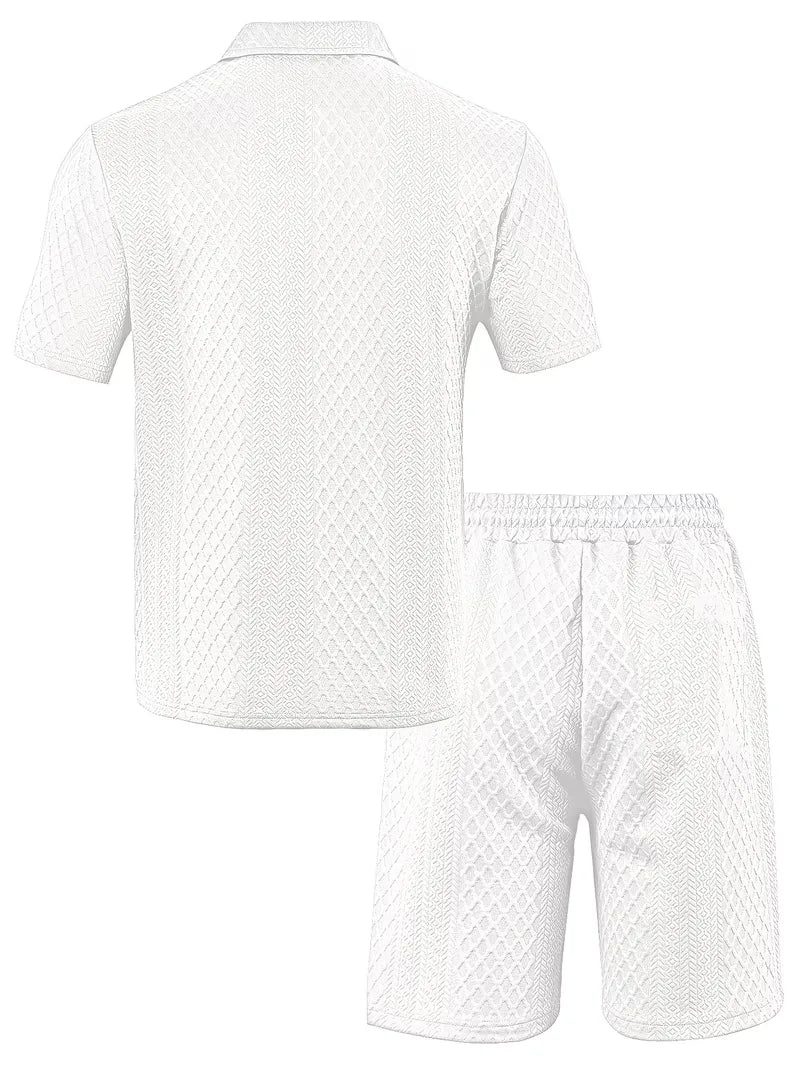 Summer Clothing Set with Polo and Shorts