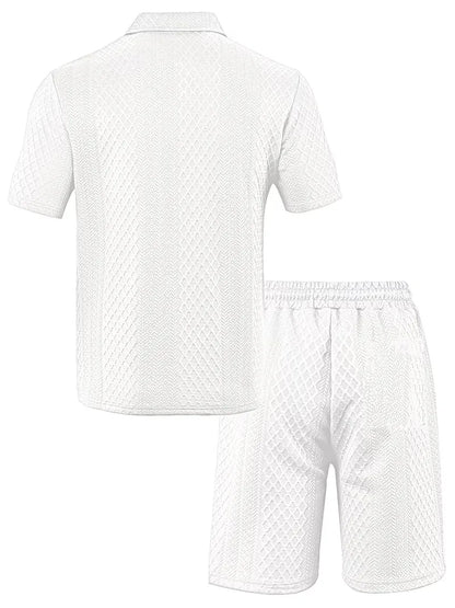 Summer Clothing Set with Polo and Shorts