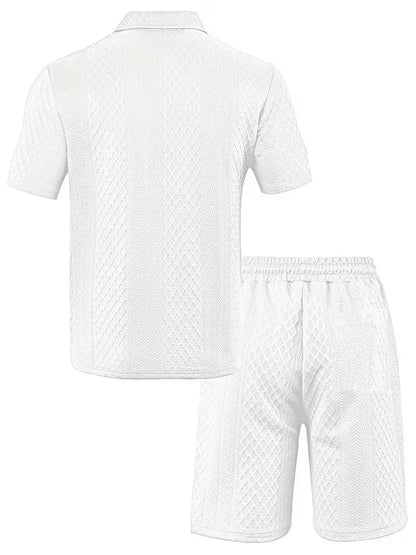 Summer Clothing Set with Polo and Shorts