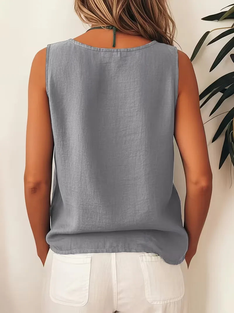 Bohemian ladies' blouse with buttons