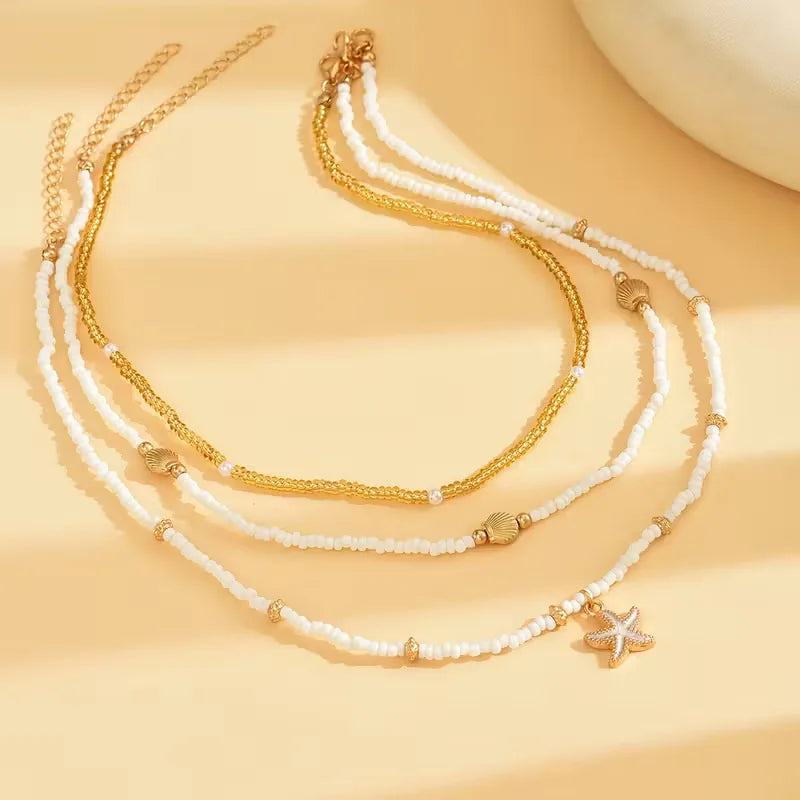 Shell and Star Necklace