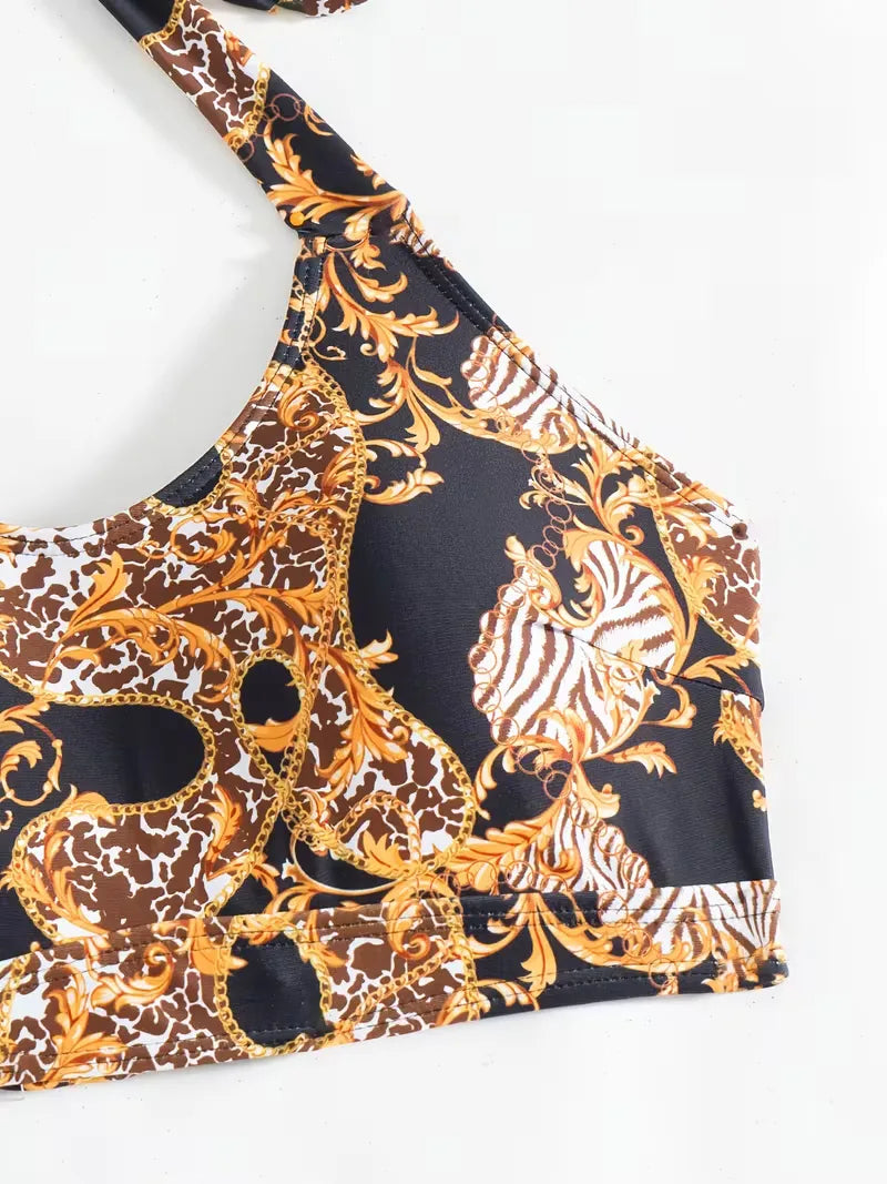 Cover-up with Halter Neck and Shorts