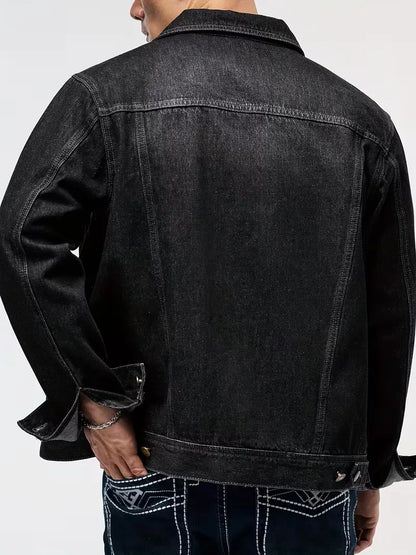 Denim Jacket with Long Sleeves