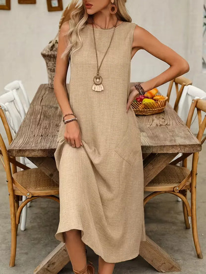 A-line dress with pockets