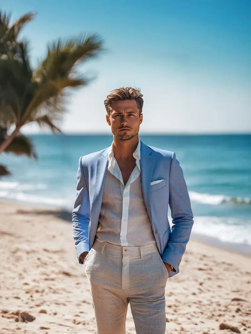 Linen Blazer Slim Fit