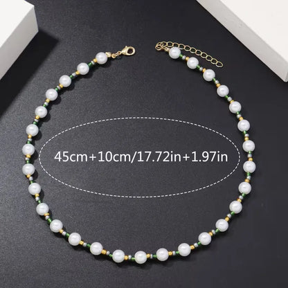 Necklaces with Imitation Pearls