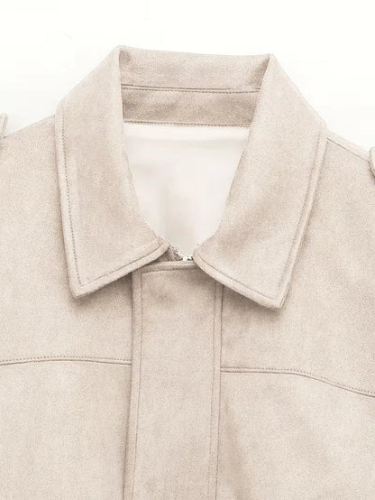Bomber jacket with oversized fit