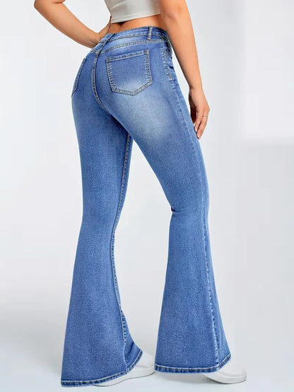 Flared jeans with high waist