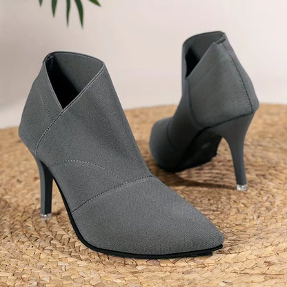 Stiletto ankle boots with high heels