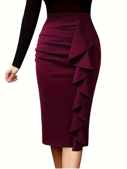 Pleated Skirt with High Waist