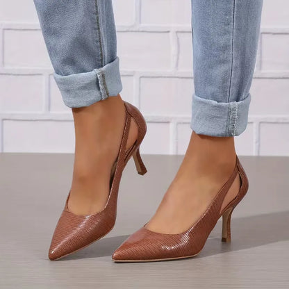 Stiletto with cut-out design