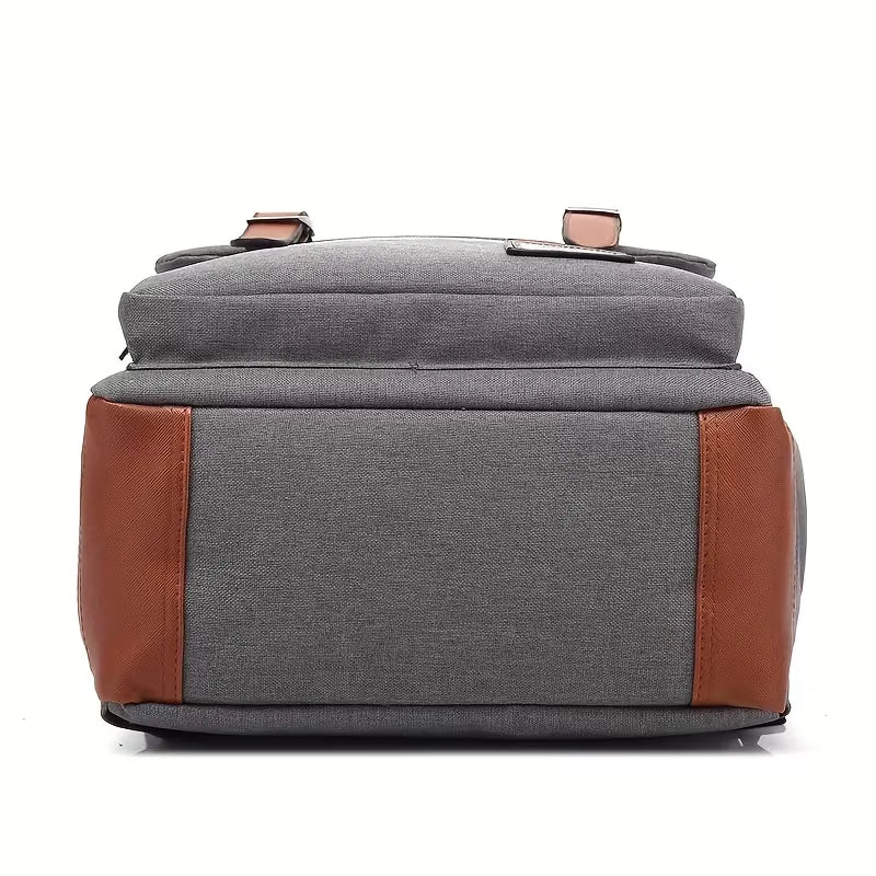 Backpack with flap and adjustable shoulder straps