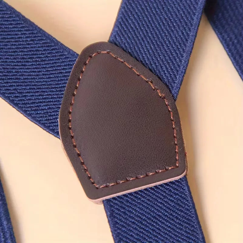Braces with Leather Details