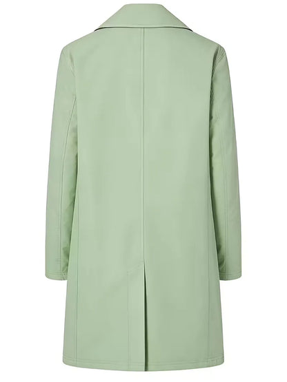 Slim fit trench coat with pocket detail