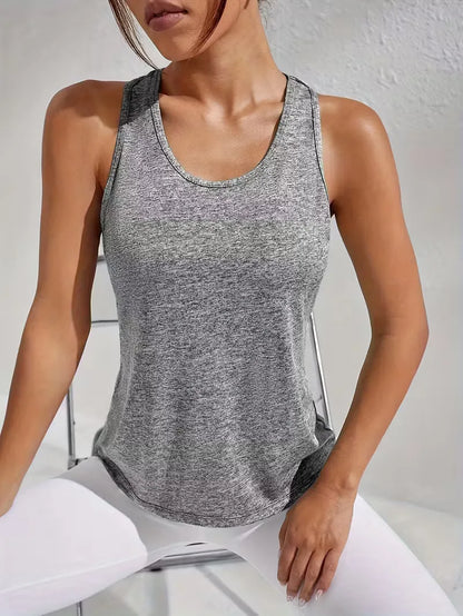 Racerback Sports Top with Mesh