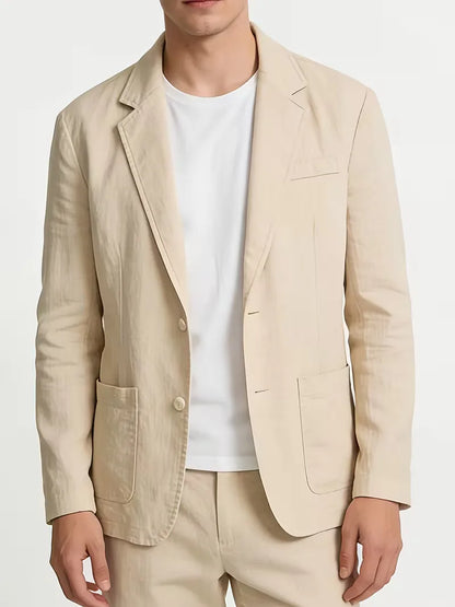 Blazer with Notched Lapel